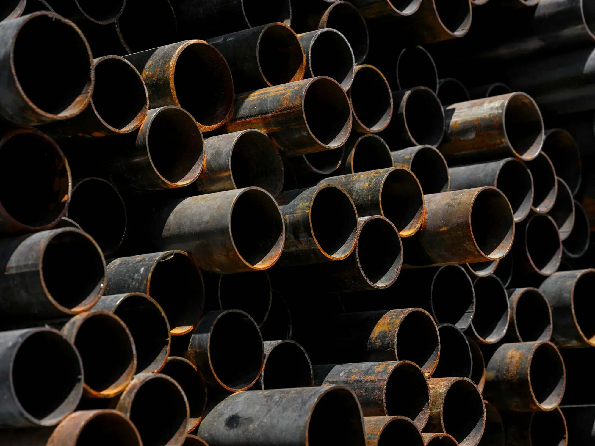 A.N. Industries pipe on site